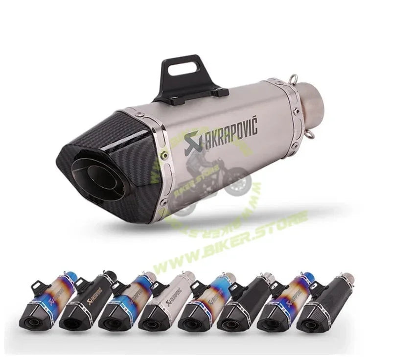 Akrapovic 6 Cut Clamp Exhaust (Replica) - Biker.Store - www.biker.store