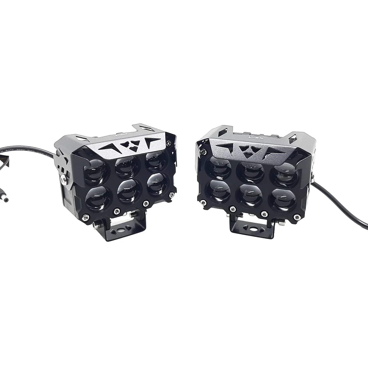 HJG ORIGINAL 180W 6 Future Lens MEGA DRIVE Fog Light For Bike/Car/Thar/Jeep ( Cool White, 90W each * 2 = 180W Total ) - Pack of 2 - Biker.Store - www.biker.store