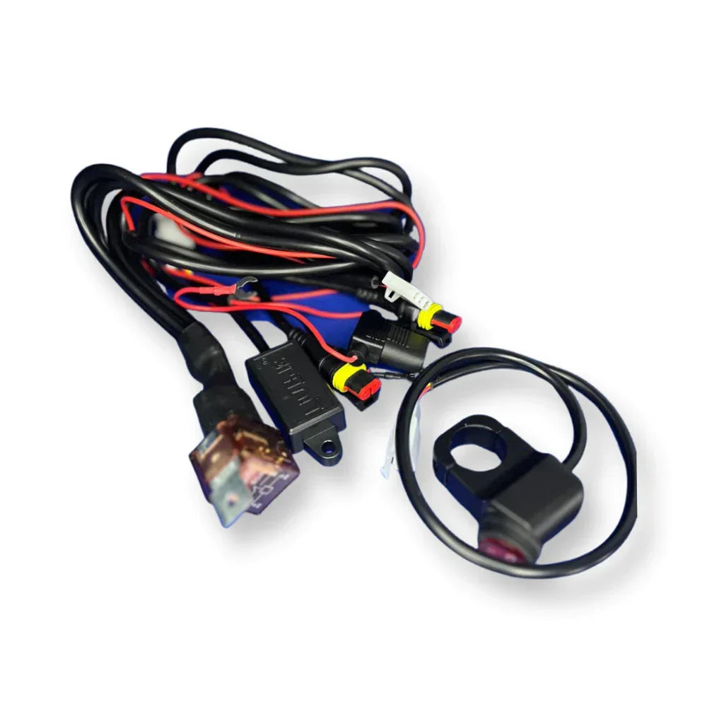 HJG Wiring Harness Kit - Foglight Wiring Harness Kit (2 Colour, 3 Wire) - Biker.Store - www.biker.store