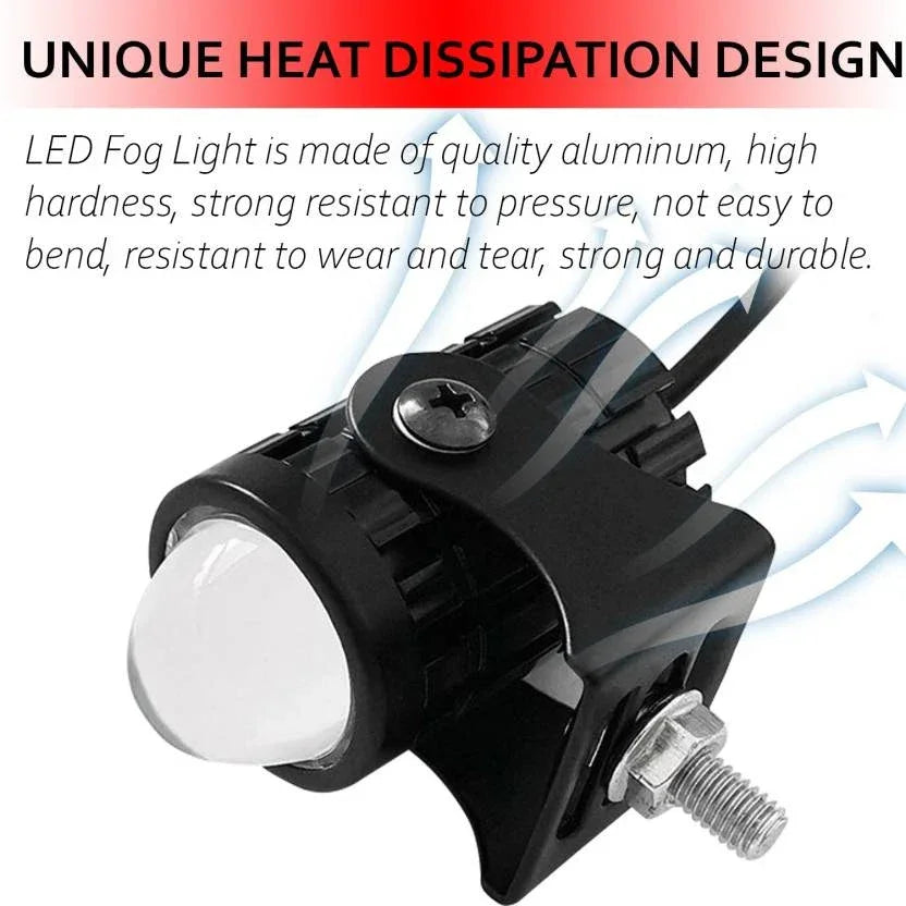 U1 Mini Drive Universal Fog Lamps Mini Driving Lights Fog Lamp Car, Motorbike, Truck, Van LED (12 V, 20 W) (Universal For Bike, Universal For Car, Pack of 2) - Biker.Store - www.biker.store