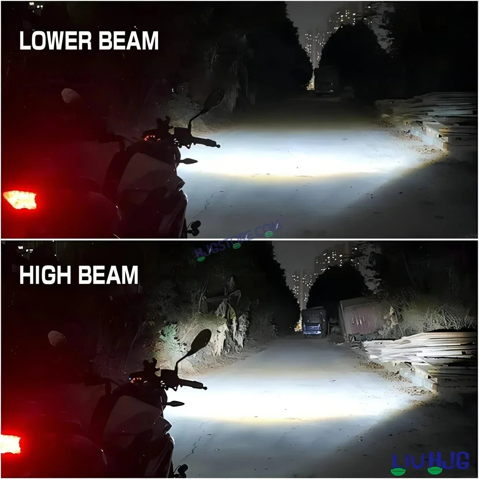 HJG 130W M3 Mini H4 New Model LED Bulb AC/DC Headlight LED Bulb White Beam 130W HJG M3 130W H4 LED for Bike Car Light H4 LED with Fan Bulb 13000LM 130W Conversion Kit Hi/Lo Beam Headlight 12V/24V for Motorcycle/Car, Set of 1, 13000 LM 130W, White Hi/Lo - Biker.Store - www.biker.store