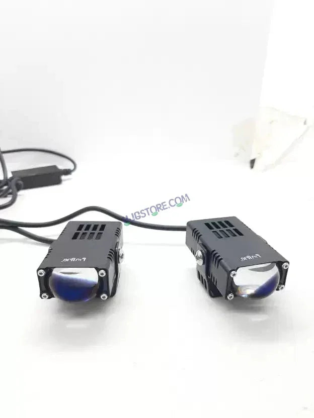 HJG Waymaker Fog Light Dual Colour Fog Light Mini Drive Yellow White & Red Devil Eye Slim Drive Light Version 4 With Red Devil Eye And Wiring With Canbus Universal For All Cars and Motorcycles (2Pcs) HJG - Biker.Store - www.biker.store