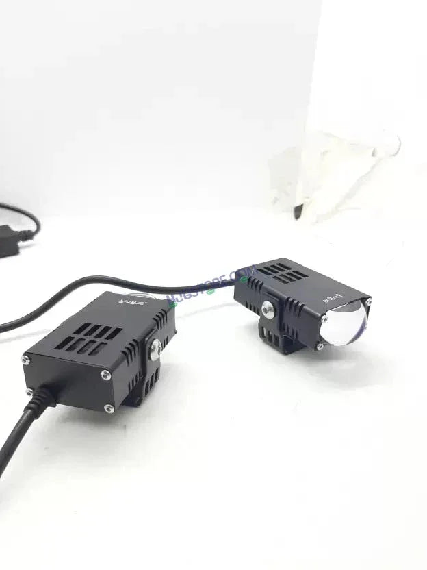 HJG Waymaker Fog Light Dual Colour Fog Light Mini Drive Yellow White & Red Devil Eye Slim Drive Light Version 4 With Red Devil Eye And Wiring With Canbus Universal For All Cars and Motorcycles (2Pcs) HJG - Biker.Store - www.biker.store