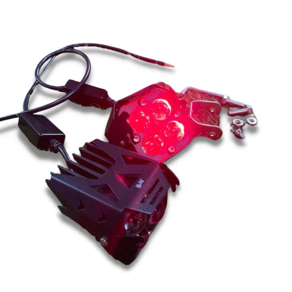 HJG 4X4 Original Devil Eye (3 in 1) Fog Light 120W (Red + White + Yellow) 4 LED Laser Spotlight For Bike/Car/Thar/Jeep (Pair) - Biker.Store - www.biker.store