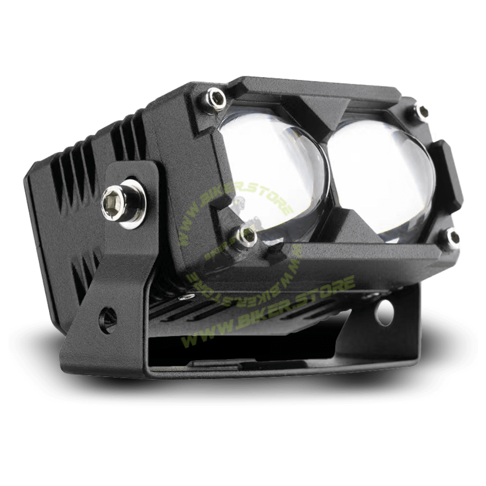 Genome Double Lens, Dual Color Projectors (100W, Grill/Driving/Fog Lights) - Biker.Store - www.biker.store