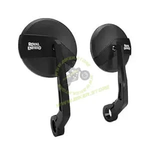 Handle Bar End Mirror Pair Round Convex For New Classic Reborn/New Bullet/Hunter/Meteor 350/Super Meteor 650/Containental GT/Interceptor/Himalayan 411,450/Scram 411/Guerrilla 450|B0FQWGG8KD