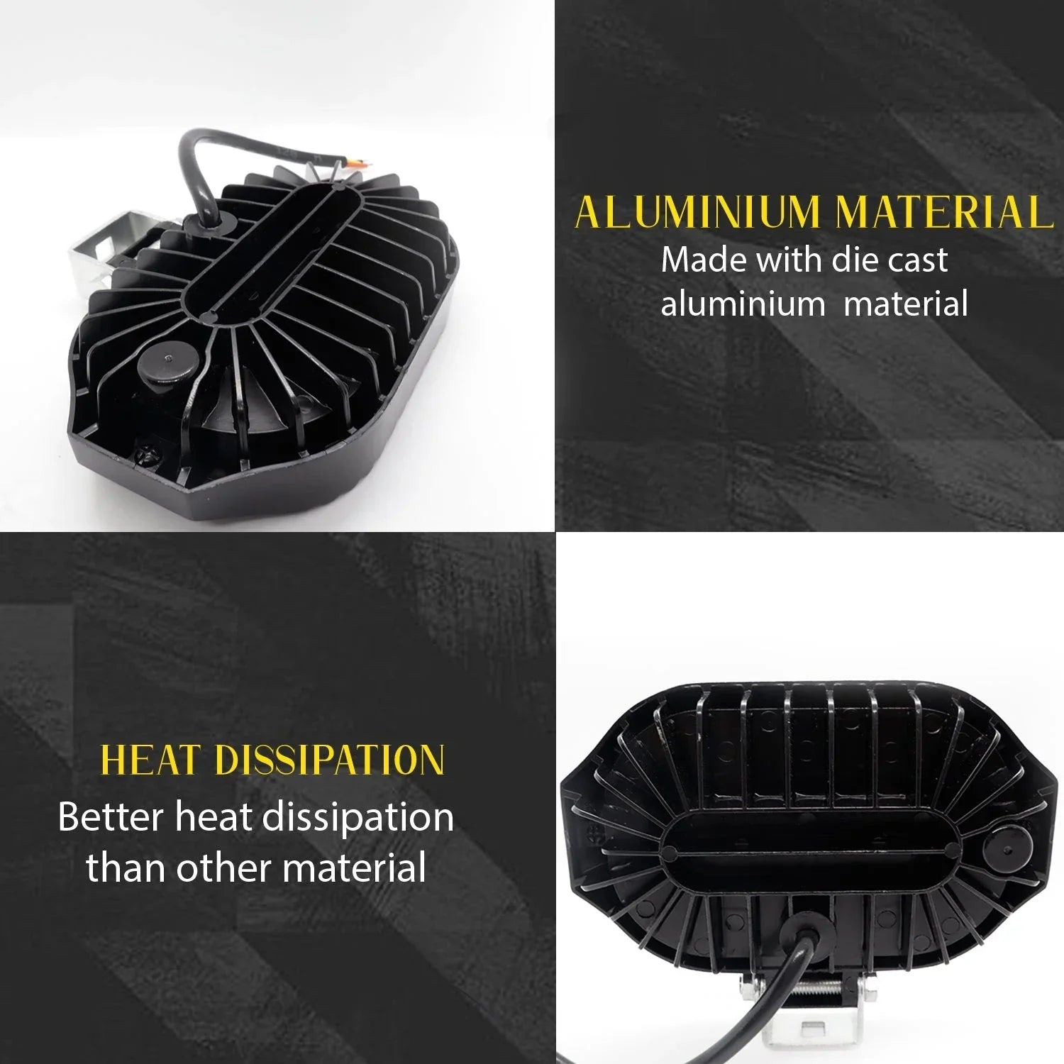 HJG Rectangular 24 LED Fog light 12V-80V 36W for Universal vehicles 1PCS - Biker.Store - www.biker.store