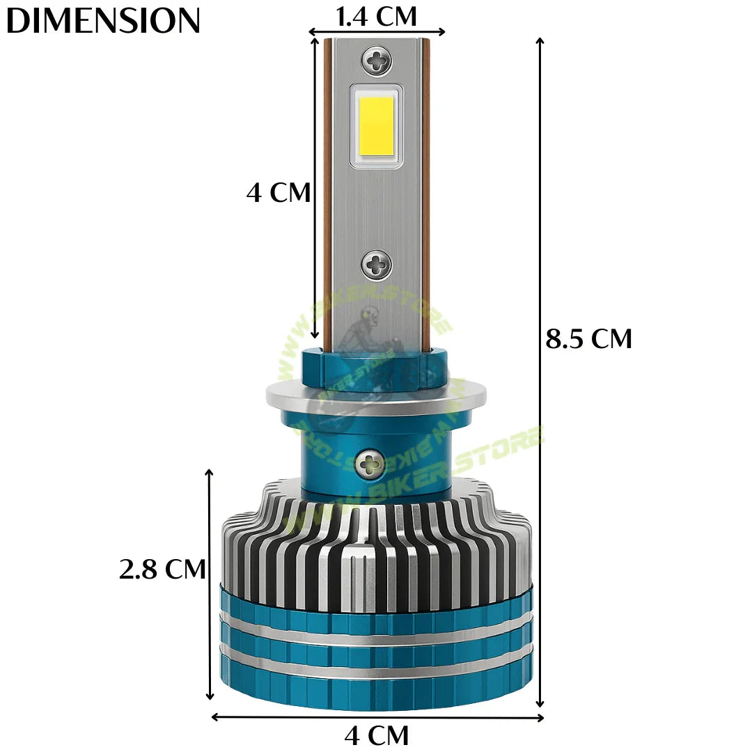 Ki Karry 330W WHITE LED HEADLIGHT BULB FOR CAR - Biker.Store - www.biker.store