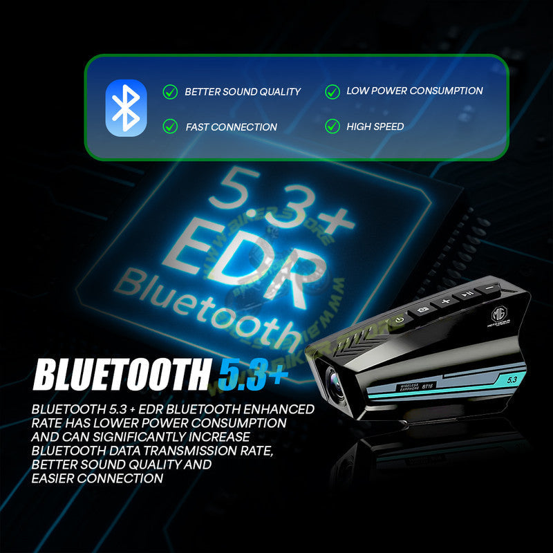 MOTO GENIUS BT 16 Bluetooth Motorcycle Helmet Headset V5.3 with 2K Camera | 2000mAh WiFi DVR | Handsfree Call, Waterproof, Wide Angle, Music & Dash Cam - Biker.Store - www.biker.store