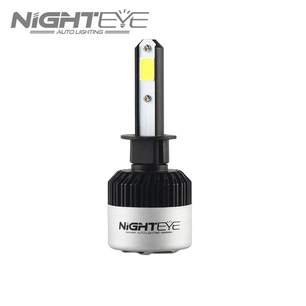 ORIGINAL NIGHTEYE H1 LED Headlight Bulb for Car and Bike White, 72 Watt, 2 Bulbs - 9000 Lumens ULTRA BRIGHT, Type H1 - Biker.Store - www.biker.store