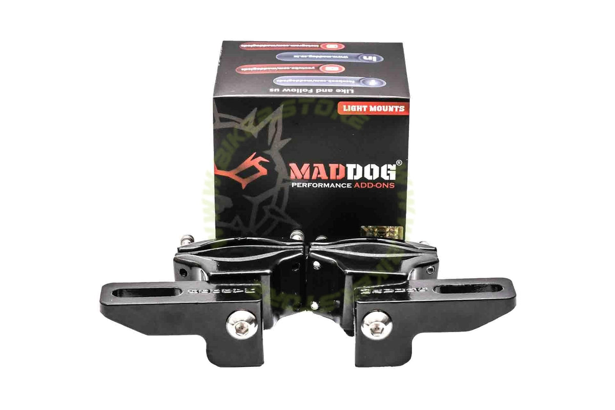 Maddog Universal Light Mounts (16mm-38mm) - Biker.Store - www.biker.store