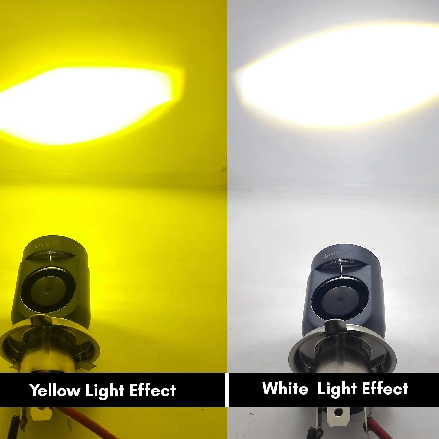 LIU HJG Motorcycle LED Headlight Bulb Yellow/White With H4 Fitting (12V-36V) (30W-50W, pack Of 1) - Biker.Store - www.biker.store