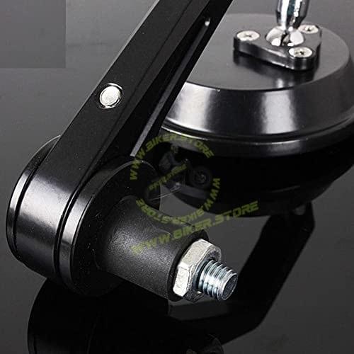 GT Round Bar End Mirror Set for New Classic, New Bullet, Hunter, Meteor 350 Motorcycles, Old Classis/Bullet 350/500 All Model RE Bike Small Stylish Rear Handle Design|B0FZL298QJ