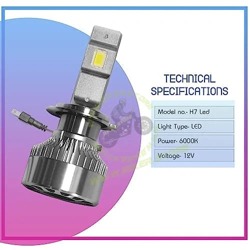 Phoenix H7 LED Headlight Bulb 12V 6000K (1 Set) - Biker.Store - www.biker.store