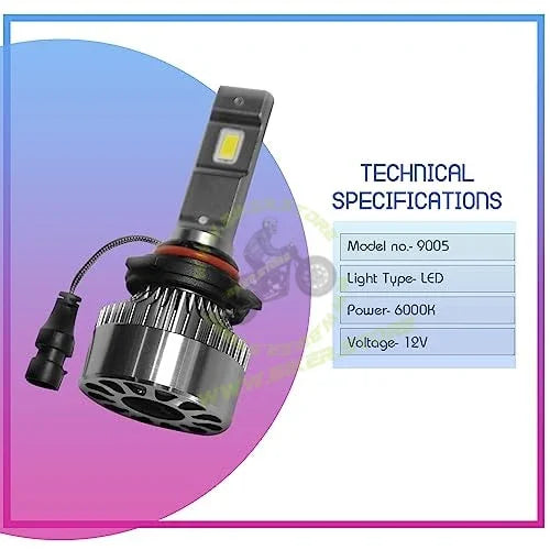 Phoenix 9005 LED Headlight Bulb 12V 6000K (1 Set) - Biker.Store - www.biker.store