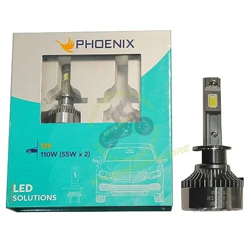 Phoenix H1 LED Headlight Bulb 12V 6000K (1 Set) - Biker.Store - www.biker.store