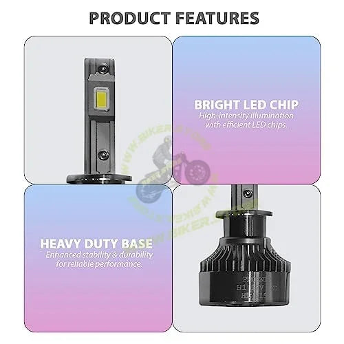 Phoenix H1 LED Headlight Bulb 12V 6000K (1 Set) - Biker.Store - www.biker.store