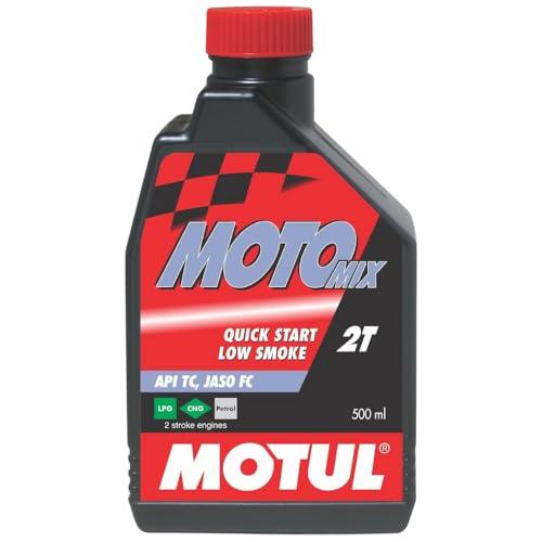 Motul Motomix 2T 2-Stroke Low Smoke Superior Motorcycle Oil – High Performance Lubrication, Cleaner Engine, Reduced Smoke & Smooth Riding Experience, 0.5 L|B01LYGFNMG