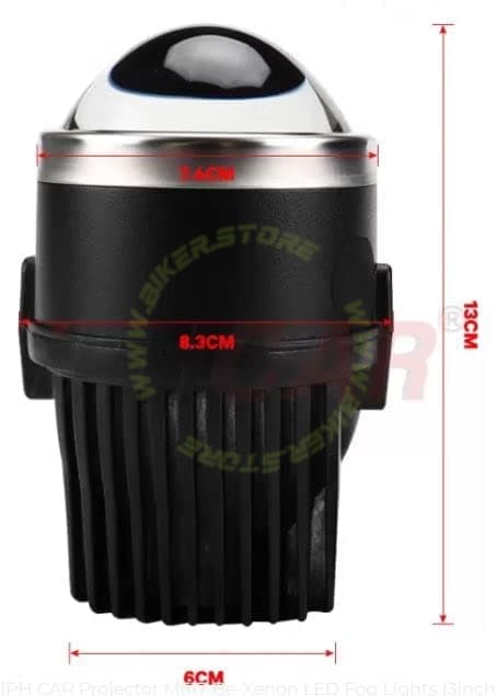 IPHCAR M617 3 Inch BI-LED (TRI COLOR) Laser Fog Lamp Projector 3 Inch High/Low beam With Integrated HID | For Four Wheelers - Biker.Store - www.biker.store