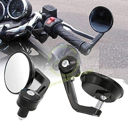 GT Round Bar End Mirror Set for New Classic, New Bullet, Hunter, Meteor 350 Motorcycles, Old Classis/Bullet 350/500 All Model RE Bike Small Stylish Rear Handle Design|B0FZL298QJ