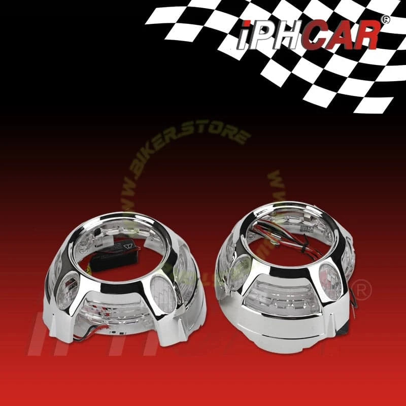 IPHCAR M617 3 Inch BI-LED (TRI COLOR) Laser Fog Lamp Projector 3 Inch High/Low beam With Integrated HID | For Four Wheelers - Biker.Store - www.biker.store