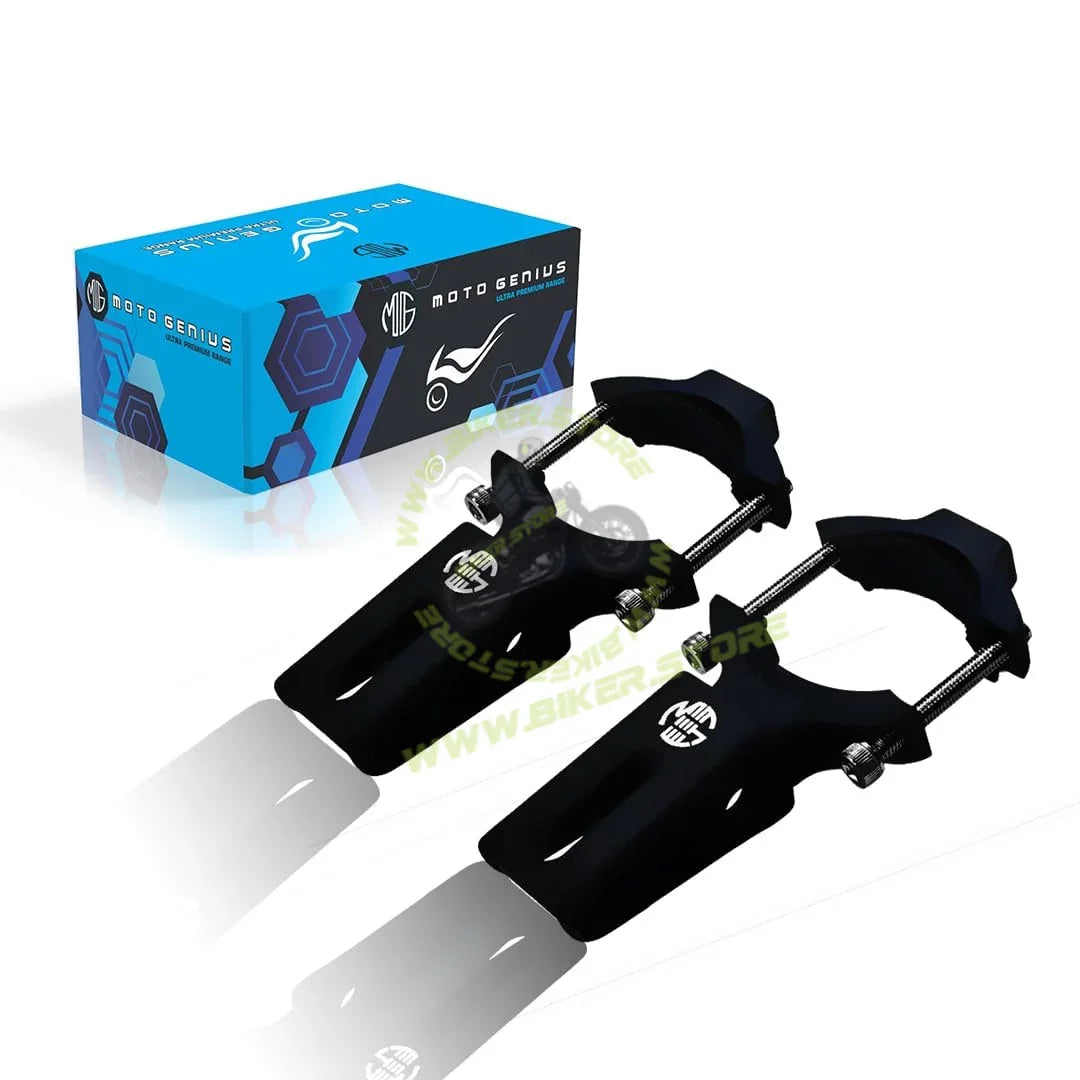 MOTO GENIUS 60MM Universal Fog Light Clamp for All Bikes | Durable Handlebar Mounting Solution (Pack of 2) - Biker.Store - www.biker.store