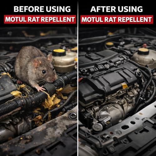 Motul Rat Repellent Spray for Cars & Bikes – Protects Wiring and Engine Parts from Rats, Long-Lasting Natural Formula for Safe Vehicle Care, Suitable for All Vehicles, 200 ml|B0DBVSCYTP