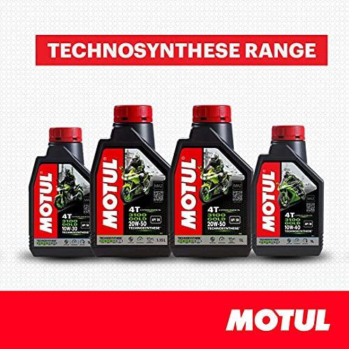 Motul 3100 4T Gold 20W-50 Technosynthese Semi-Synthetic Engine Oil for Bikes | API SM | High Performance Protection, Smooth Gear Shifting & Reliable Power | 1 L - Biker.Store - www.biker.store