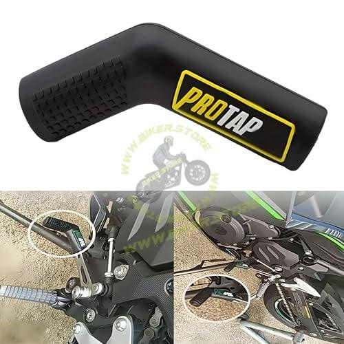 BIKERSTORE.IN Bike Lever Shoe & Boot Protector Gear Shifter Cover Rubber L Shape Universal Shift Sock Side Stand Guard for All Bikes Motorcycles (Assorted Color) - Biker.Store - www.biker.store