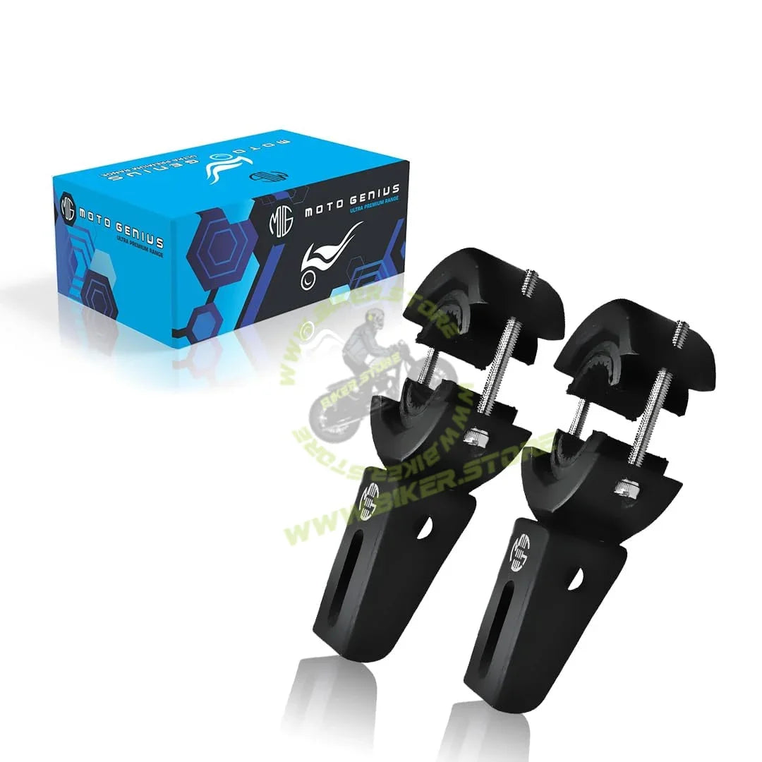 MOTO GENIUS Universal Fog Light Mount | Durable Clamps for Off-Road & Driving Lights, 51 MM (Pack of 2) - Biker.Store - www.biker.store