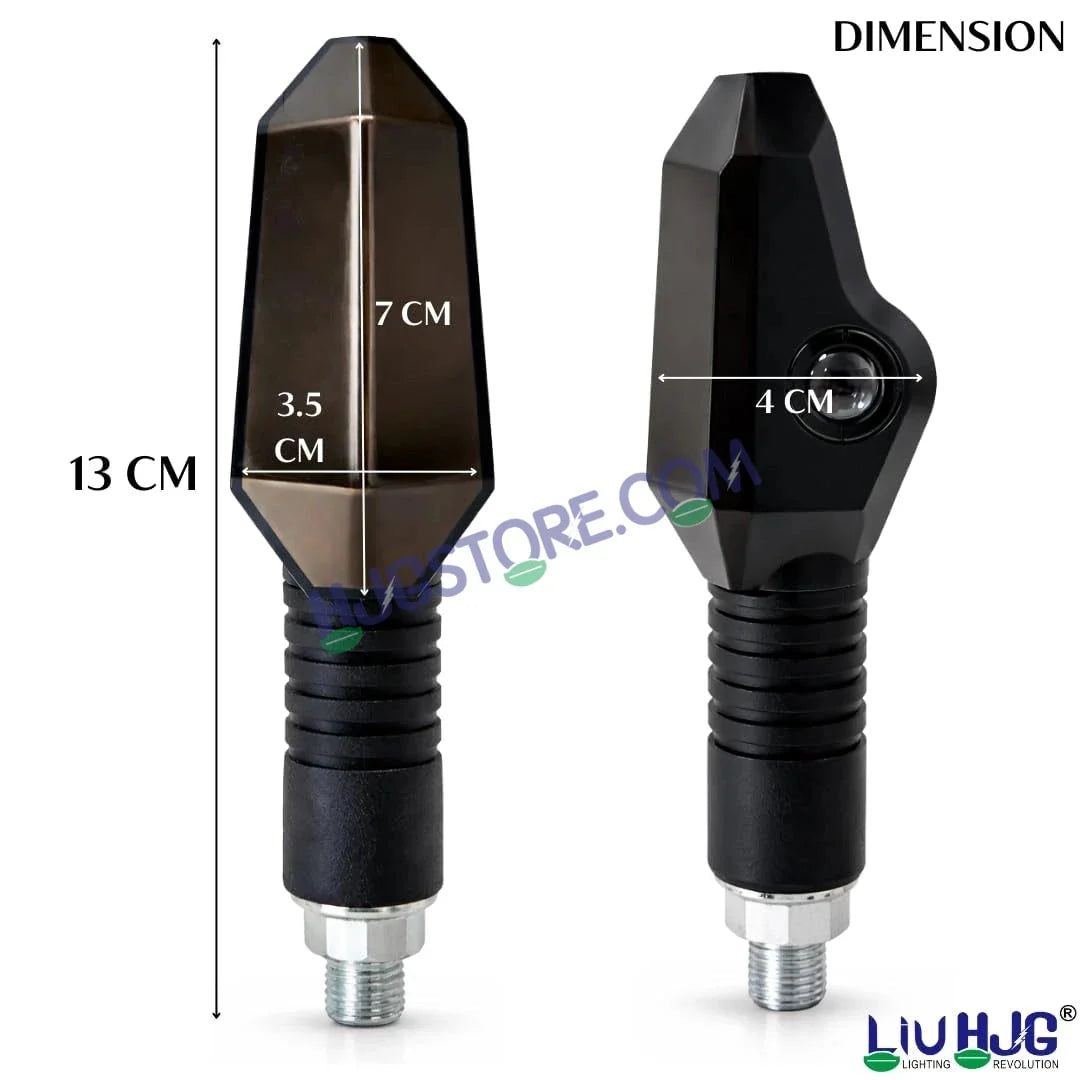HJG RGB Arrow Magnetic Indicator Light Waterproof Turn Signal Light Magnetic Color Changing System Yellow + RGB Color Changing Indicators with Ground Shadow Arrow Projection Reflection LIU HJG RGB Arrow Magnetic Indicators, Pack of 2 - Biker.Store - www.biker.store