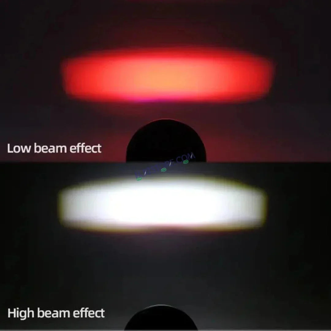 HJG Skull Red DRL Eye Foglight 120W Fog Light For Bike/Car/Thar/Jeep (Red Eye/Cool White/Yellow/Warm White, 120W) - Pack of 2 HJG New Model Skull Foglight, Pack of 2, Red DRL Skull - Biker.Store - www.biker.store