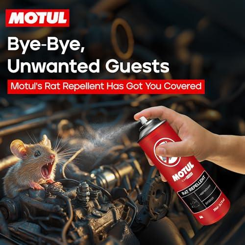 Motul Rat Repellent Spray for Cars & Bikes – Protects Wiring and Engine Parts from Rats, Long-Lasting Natural Formula for Safe Vehicle Care, Suitable for All Vehicles, 200 ml|B0DBVSCYTP