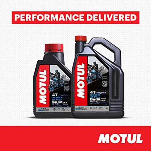 Motul 3000 4T Plus 15W-50 Engine Oil for Royal Enfield – HC-Tech Formula, API SM, Advanced Engine Protection, Smooth Performance & Long-Lasting Care, 2.5 L - Biker.Store - www.biker.store