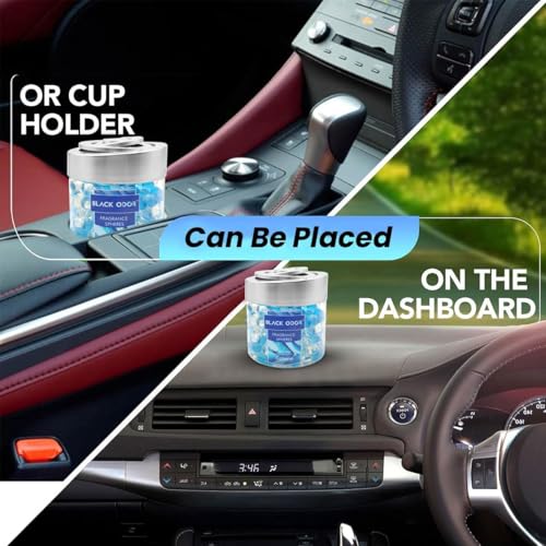Black Odor Super Fragrance Black Odor Car Air Freshener B0-10| 130g Bubble Gel Balls | Long-Lasting Scent for Home, Office, Car, Bathroom & Closet | Odor Eliminator & Room Deodorizer (Cologne) - Biker.Store - www.biker.store