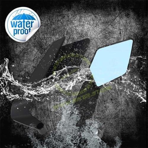 Aerodynamic Stealth Max Wing Bar End Mirrors Motorcycle Bar End Side Mirrors, Universal Aluminium Alloy, Compatible with Most Bikes - Biker.Store - www.biker.store