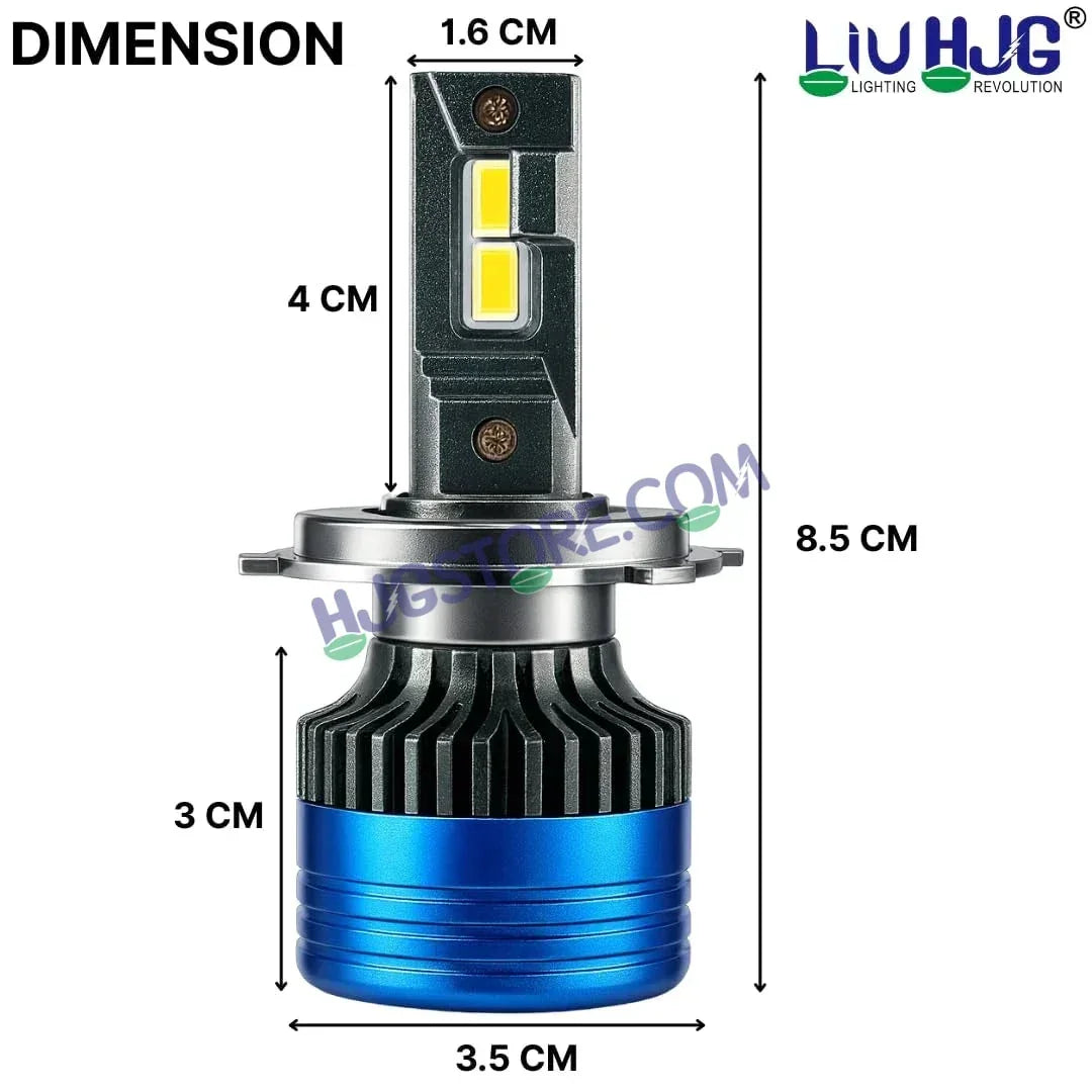 HJG 180W H4 2pc LED Headlight Bulbs H4 Adjustable Holder LED Bulb AC/DC Headlight White 6500K 180W Headlight Bulbs for Bike Car LED Light H4 Hi/Lo Beam Headlight 12V/24V for Bike/Car, LIU HJG 180W H4 Socket Bulbs Pack of 2, H4 Socket - Biker.Store - www.biker.store
