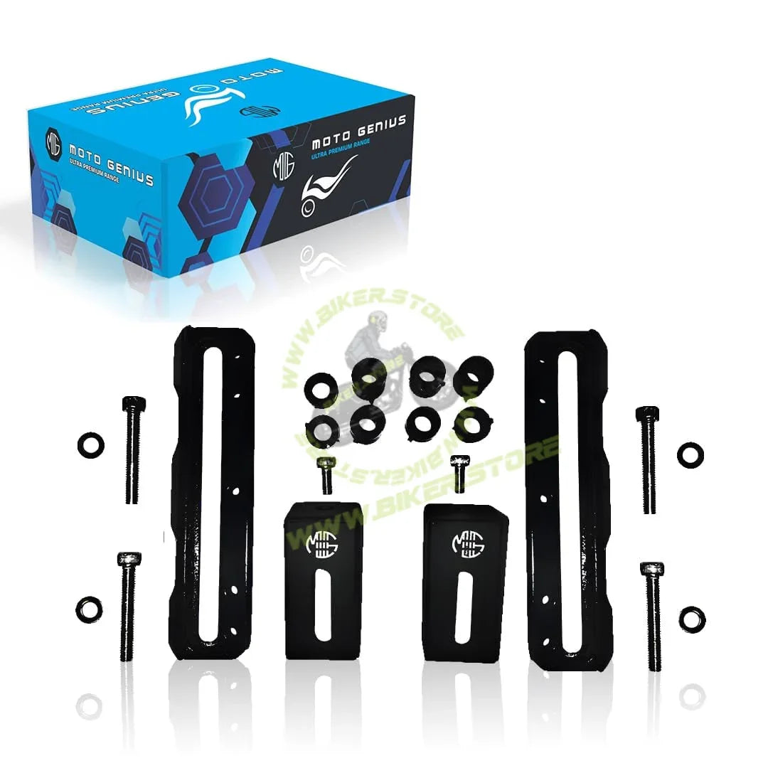 MOTO GENIUS CNC Aluminum Shocker Fog Light Clamp for All Bikes | Durable Handlebar Mounting Solution (Set of 2) - Biker.Store - www.biker.store
