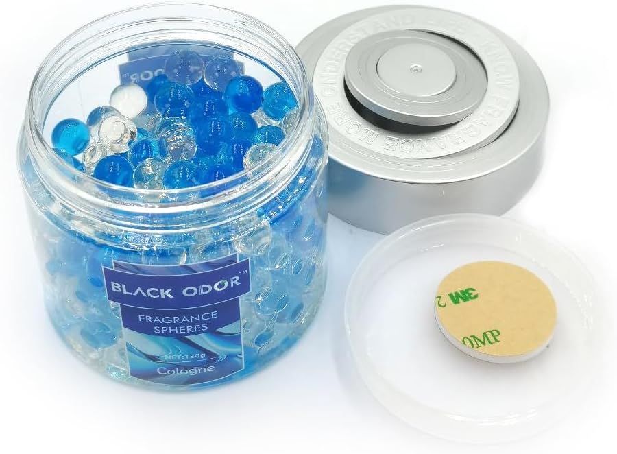 Black Odor Super Fragrance Black Odor Car Air Freshener B0-10| 130g Bubble Gel Balls | Long-Lasting Scent for Home, Office, Car, Bathroom & Closet | Odor Eliminator & Room Deodorizer (Cologne) - Biker.Store - www.biker.store