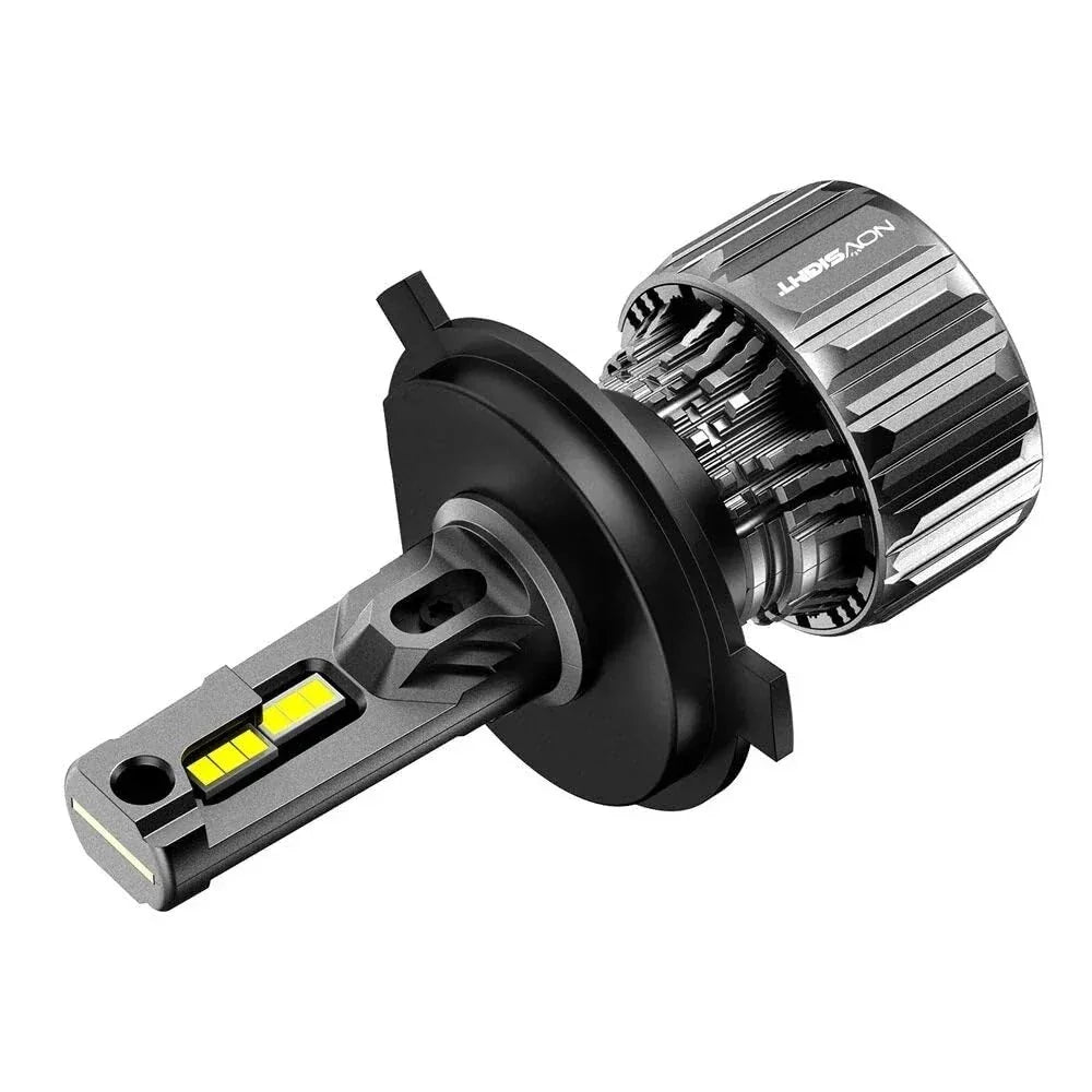 NightEye Novsight H7 LED Headlight Kits (Pack of 2)- Bridgelux-COB LED Chips - 72W 10000Lumens 6500K White - High/Low Beam Headlight/Fog Light Conversion Kit - Biker.Store - www.biker.store