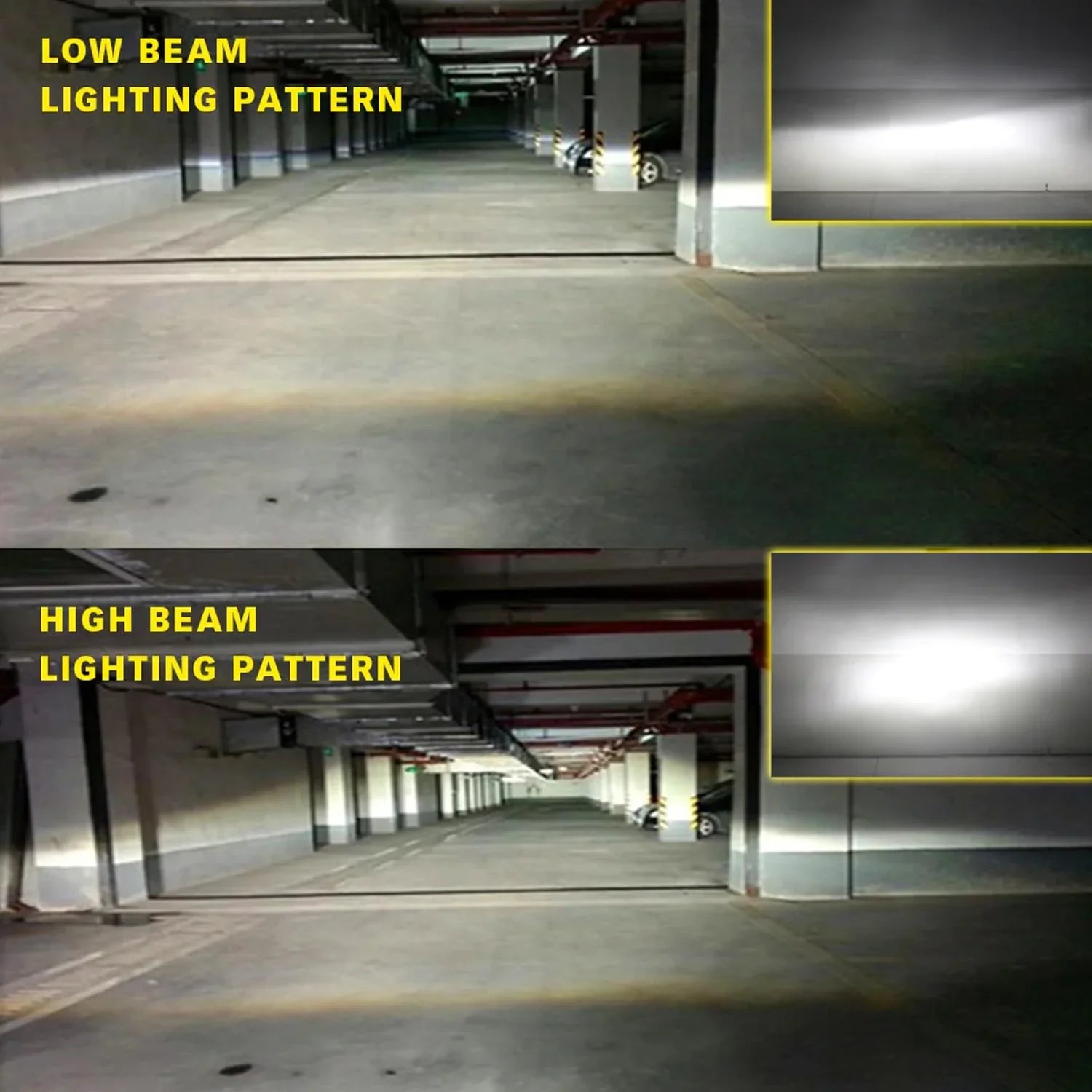 ORIGINAL NIGHTEYE 9005/HB3 LED Headlight Bulb for Car and Bike White, 72 Watt, 2 Bulbs - 9000 Lumens ULTRA BRIGHT, Type 9005/HB3 - Biker.Store - www.biker.store