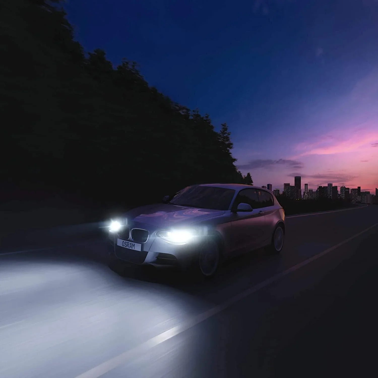 OSRAM H7 Night Breaker Laser 200 Headlight Bulb, 55W, 3550K, Pair - Biker.Store - www.biker.store