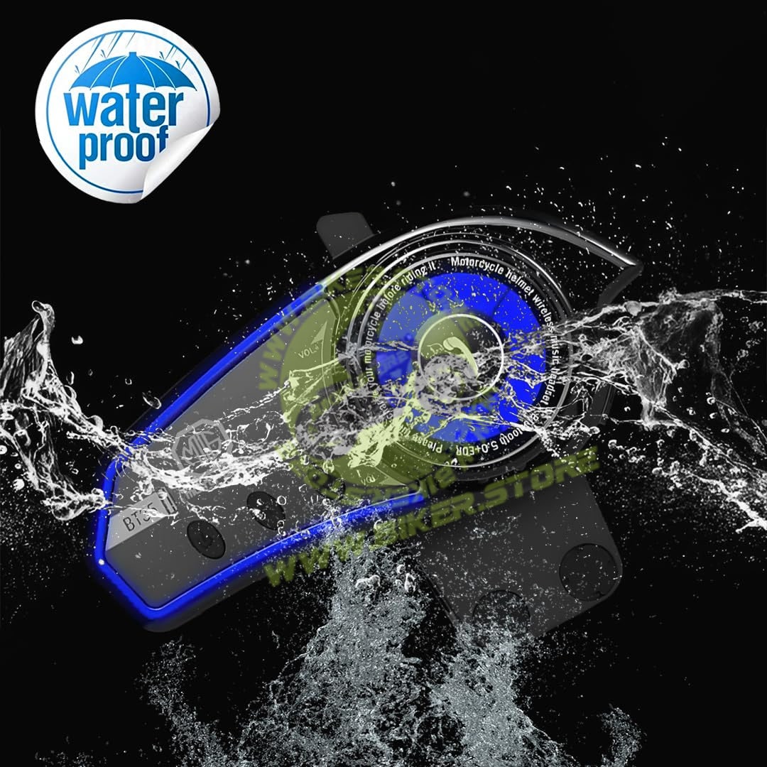 MOTO GENIUS BT35 Motorcycle Wireless Helmet Headset, Bluetooth 5.0 Hands-Free with Microphone, Stereo Sound, Waterproof, Noise Reduction Earphones | Compatible with Android & iOS - Biker.Store - www.biker.store
