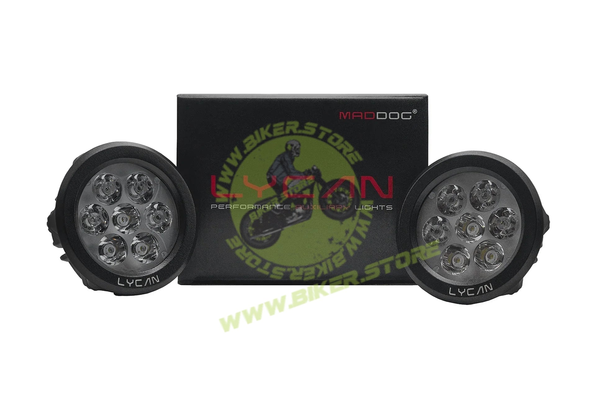 Maddog Lycan Auxiliary Lights - Biker.Store - www.biker.store