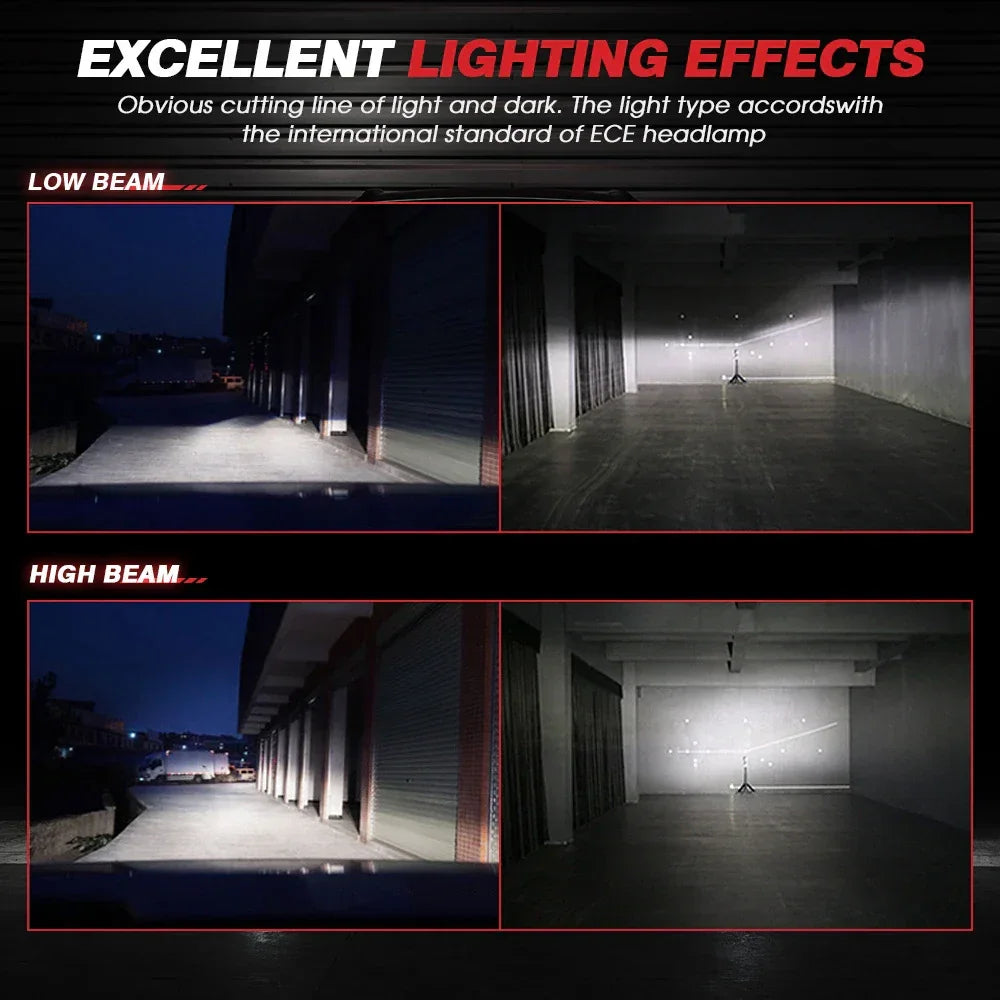 NightEye NOVSIGHT A397-F06 100W 6000K Super Brightness Car Headlights Bulbs H4 Fog Lamp - Biker.Store - www.biker.store