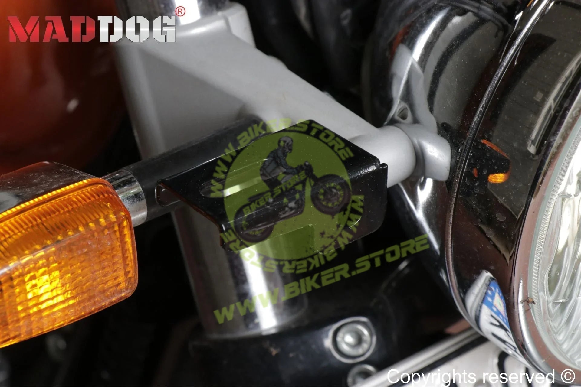 Maddog Universal Headlight Clamp - Biker.Store - www.biker.store