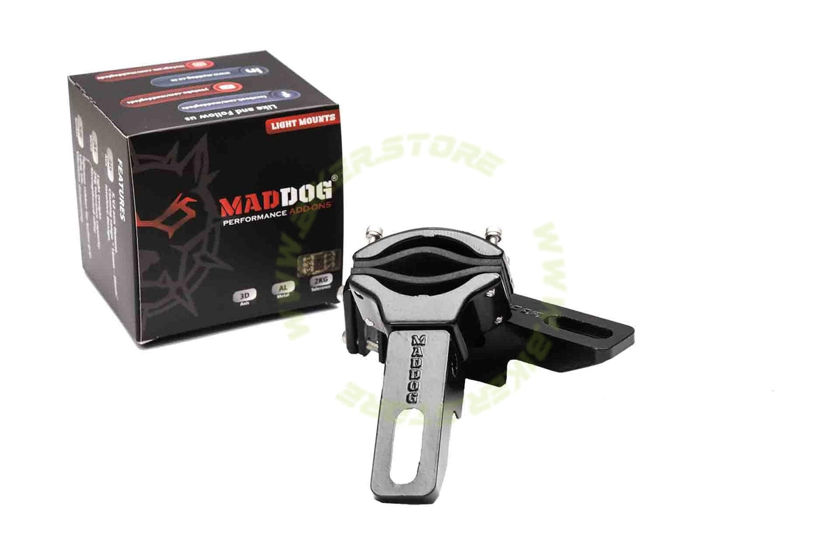 Maddog Universal Light Mounts (16mm-38mm) - Biker.Store - www.biker.store