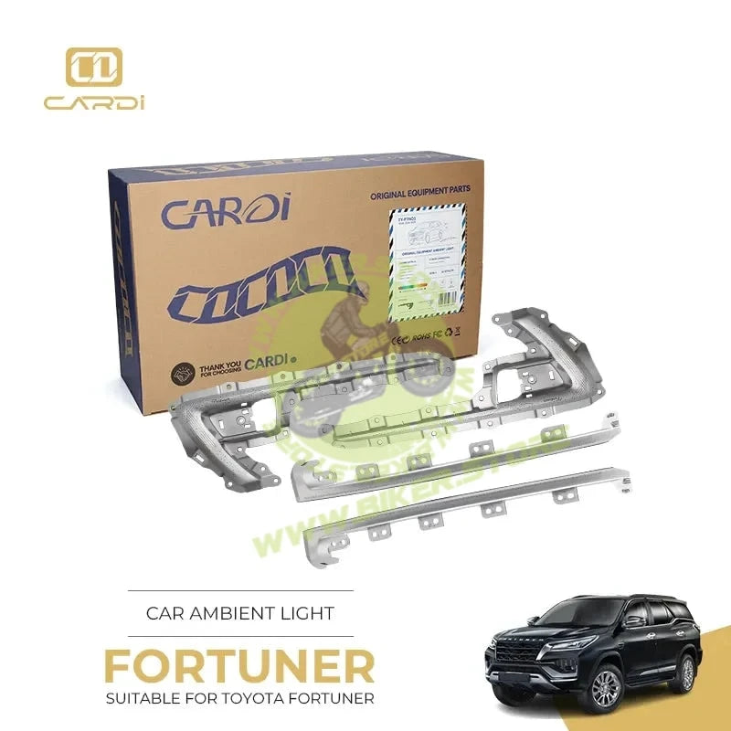 Cardi Ambient Smart LED Specific fit Kit for Toyota Fortuner with App Control - Biker.Store - www.biker.store