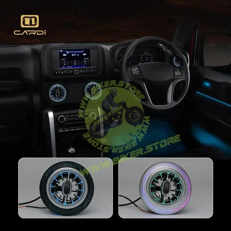 Cardi Ambient Smart LED AC Vent Kit for Thar & Thar Roxx, 8-in-1 Atmosphere Lamp K4 Plus with App Control - Biker.Store - www.biker.store