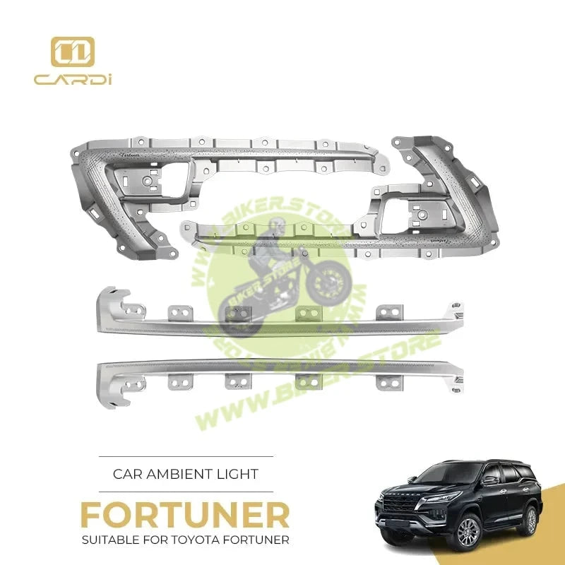 Cardi Ambient Smart LED Specific fit Kit for Toyota Fortuner with App Control - Biker.Store - www.biker.store